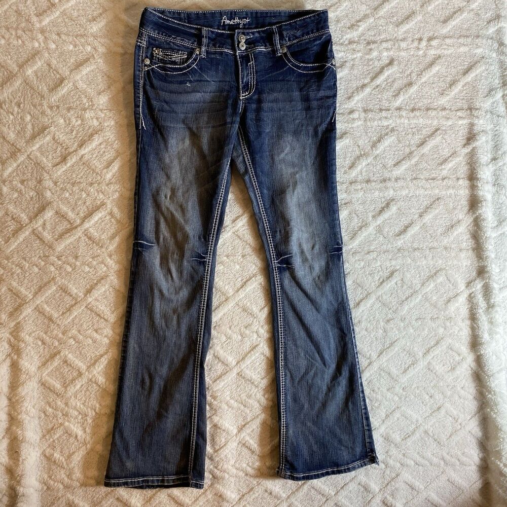 Amethyst Jeans Women’s Juniors Size 11 Tall Light Blue Boot cut